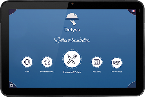 Application tablette menu restaurant Delyss