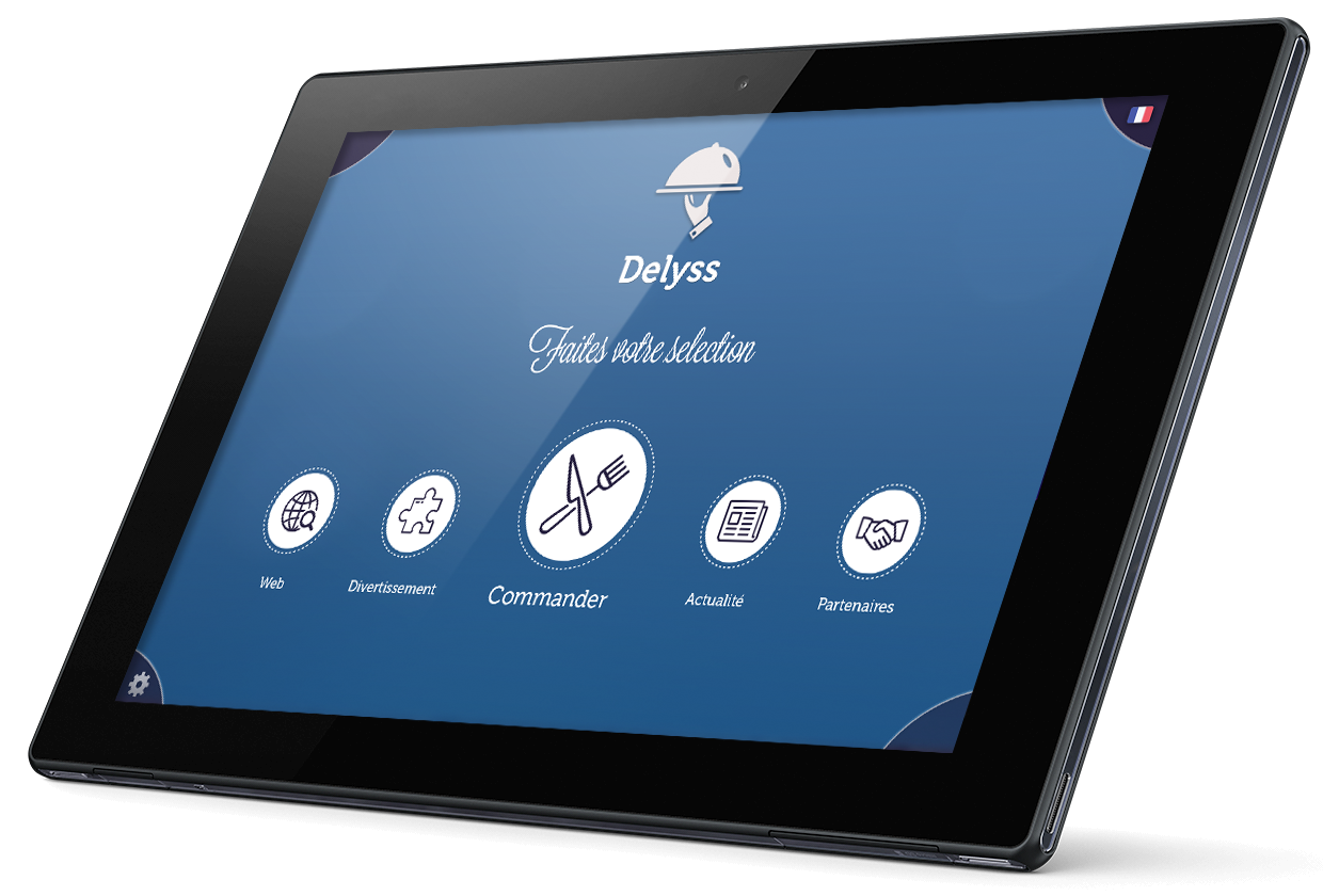 Tablette tactile de menu pour restaurant